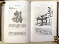 Here Nicholson provides more information as to how the machine used to produce cloth edition bindings works.