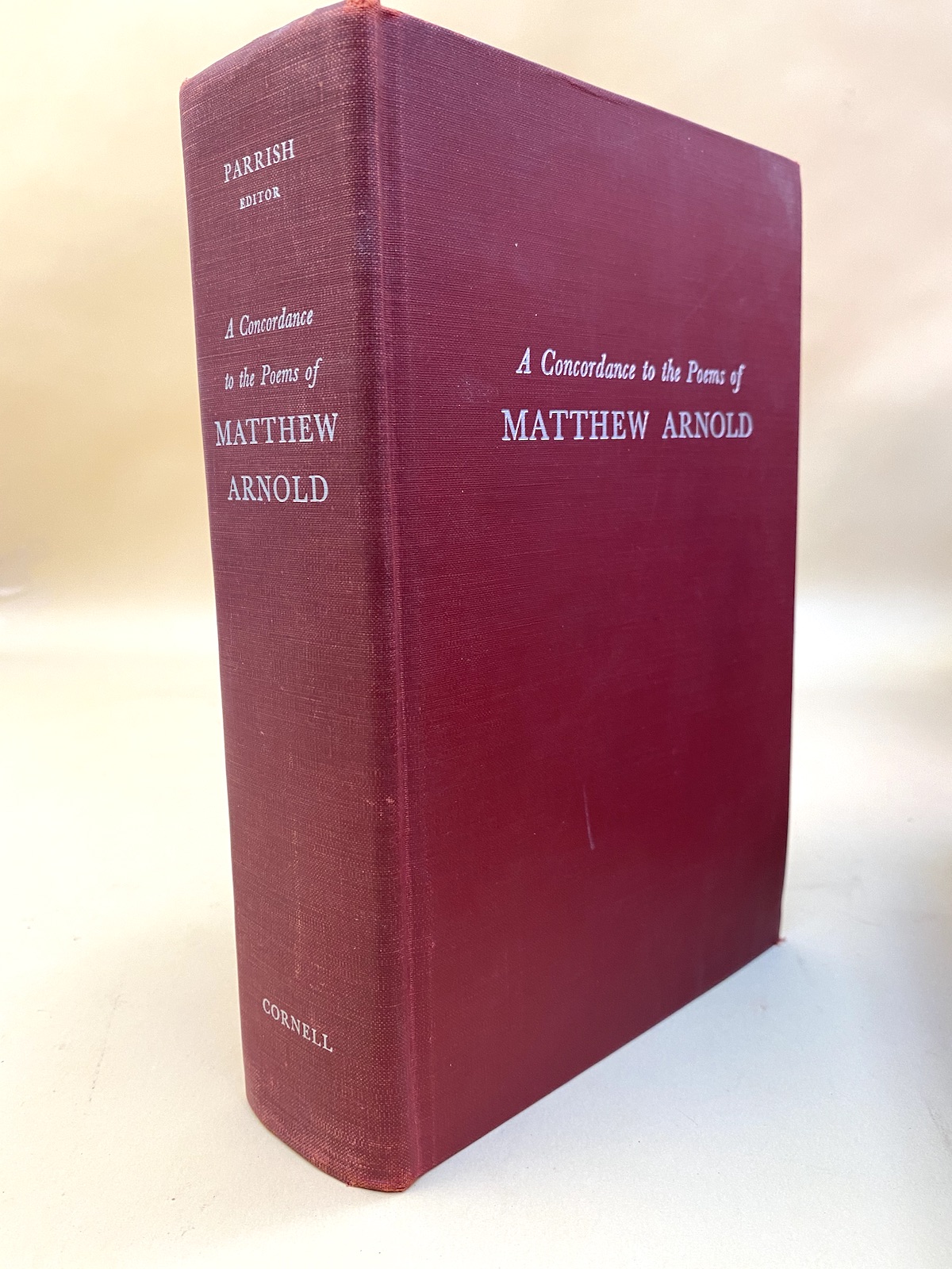 Parrish Concordance to the Poems of Mathew Arnold binding