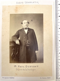 Paul Dupont as Deputé de Dordogne. Photograph by Franck, Paris.