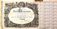 Petit Journal bearer bond dated 1896