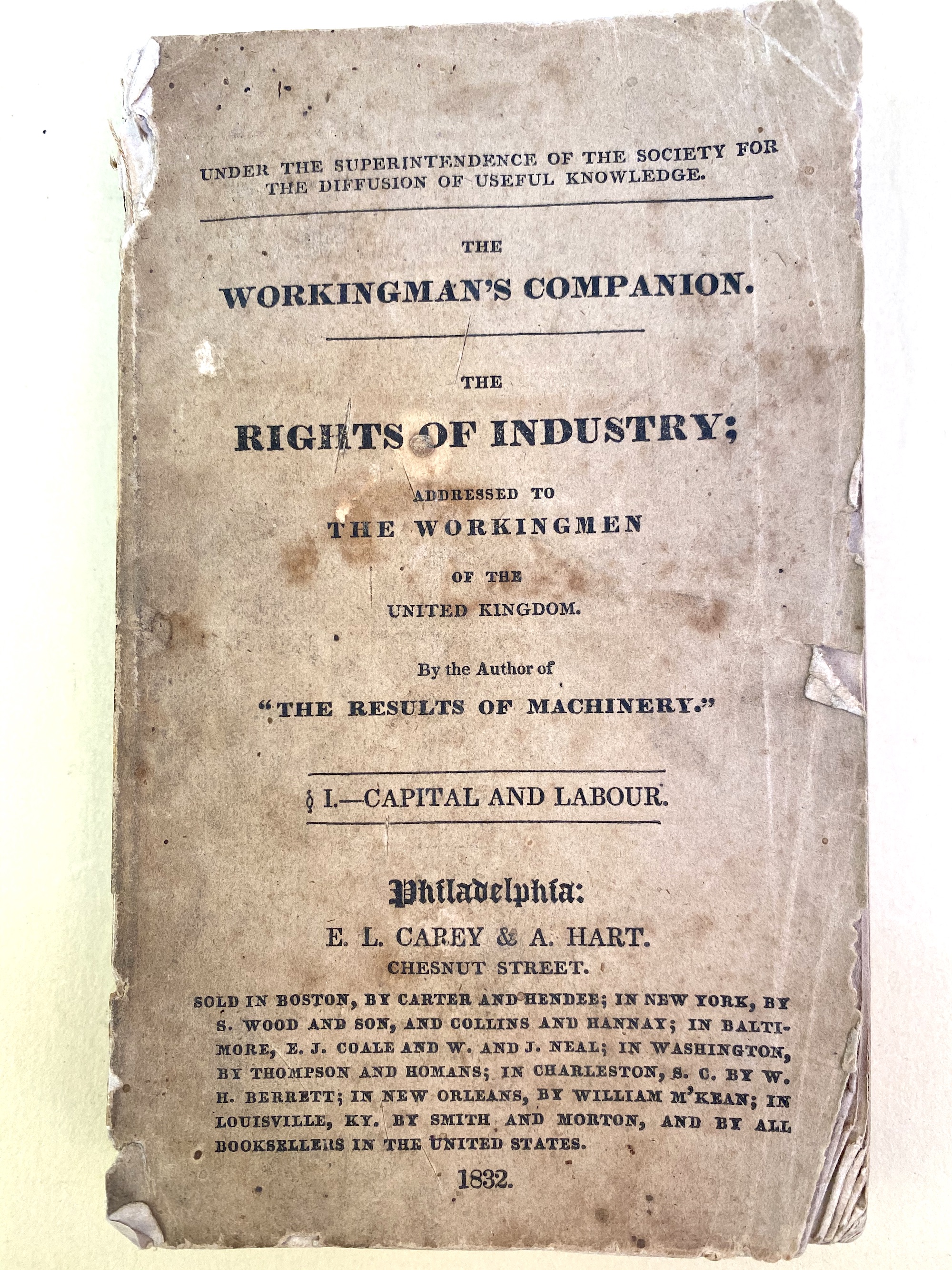 American edition of Knight's The Rights of Industry