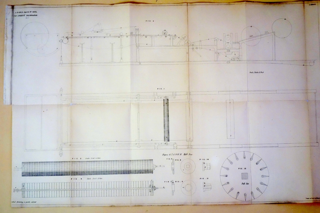 Phipps dandy roll patent drawing