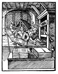 Printer in 1568 ce