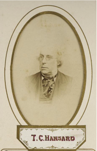 Thomas Curson Hansard Jr., photographed in 1886.
