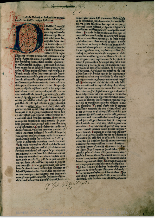 First printed edition of Hrabanus Maurus