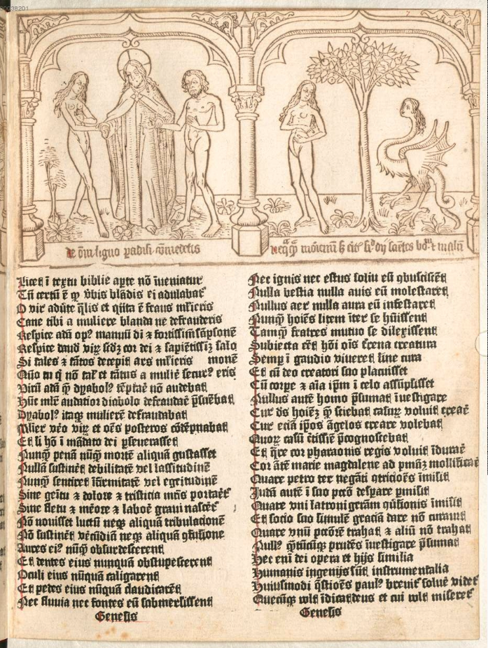 Blockbook edition of Speculum humanae salvationis (The Netherlands, c. 1466-67). From the Bayerische Staatsbibliothek.