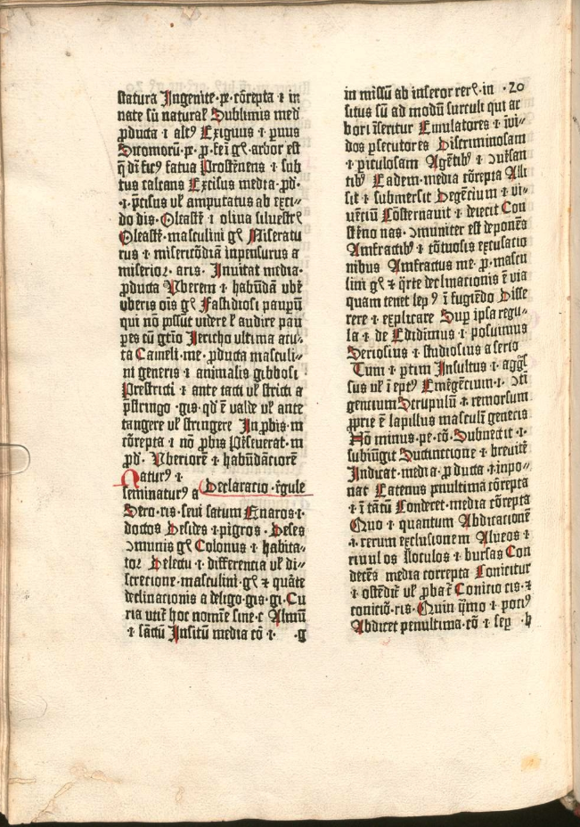 Index page from the 1470 edition of Mammotrectus super Bibliam issued by Helias Helye de Laufen in Beromünster, Switzerland. From the Bayerische Staatsbibliothek.