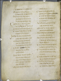 Folio 260v from Cambridge, Corpus Christi College, MS 286, Gospels of St. Augustine.