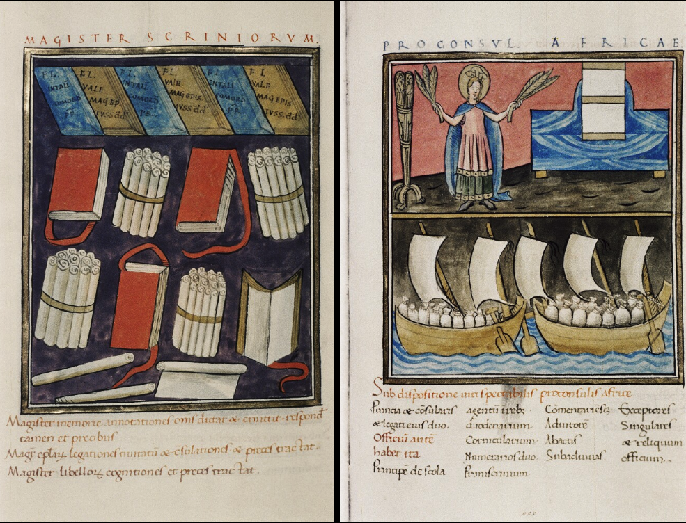 Bodleian Library MS. Canon. Misc. 378. Cosmogrpahia Scoti, Notitia dignitatum. Etc., dated 1436.
