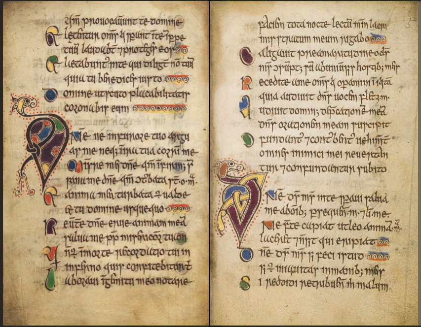 Edinburgh University Library MS 56, the Celtic Psalter.