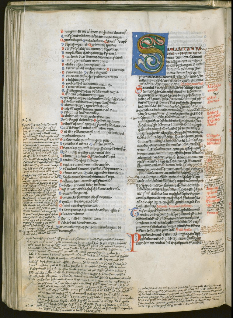 Peter Lombard, Sententiae. Bibliotheek Brugge MS 183. 