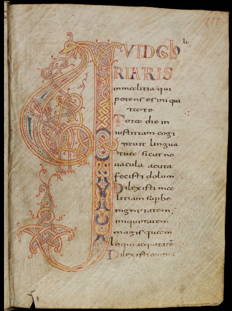 St. Gallen, Stiftsbibliothek, Cod. Sang. 20. Parchment · 362 pp. · 30.5 x 23.5 cm · St. Gall · around 820-830. Psalterium Gallicanum with Cantica.