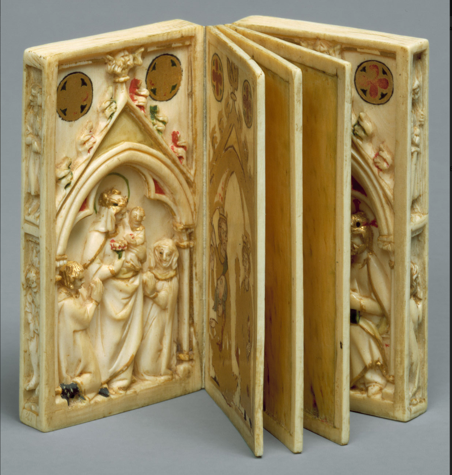 Elephant Ivory Carved Booklet with Scenes of the Passion. Metropolitan Museum, the Jack and Belle Linsky Collection, 1982. Accession Number 1982.60.399.