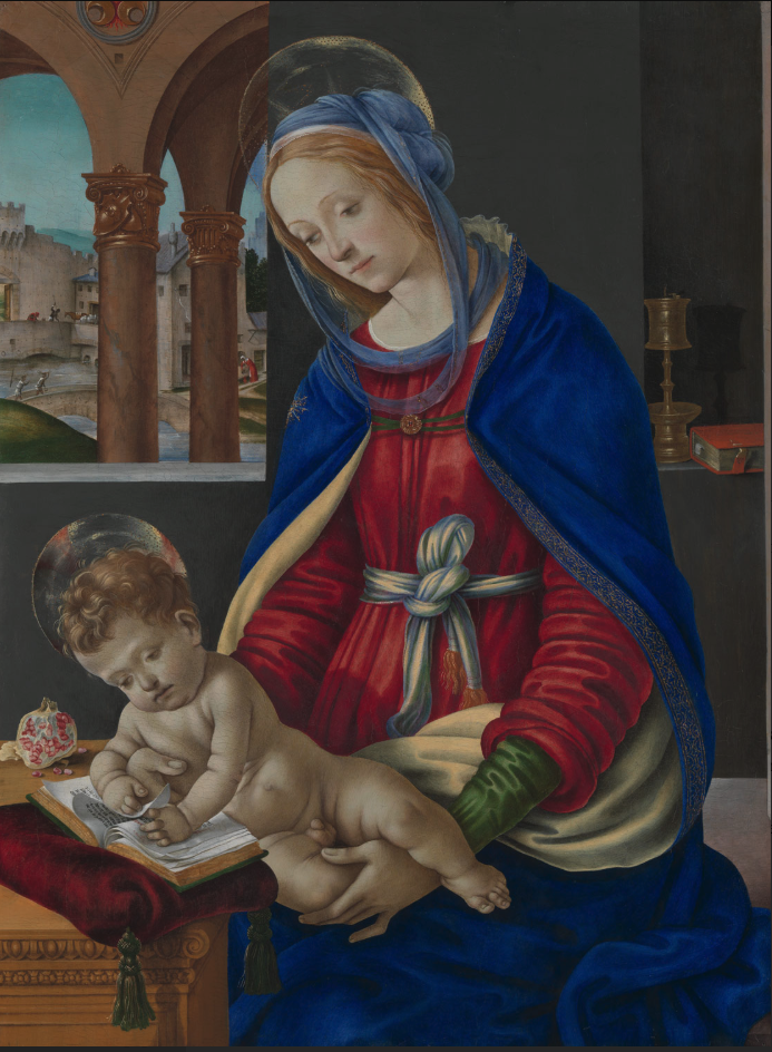 Filippino Lippi, Madonna and Child, c. 1483-84. Metropolitan Museum of Art. Accession No. 49.7.10.