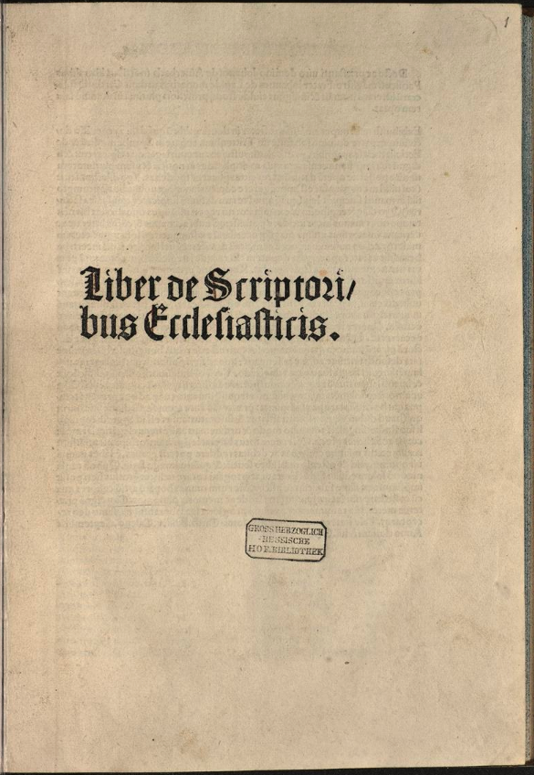 Proto-title page from the copy in ULB Darmstadt.