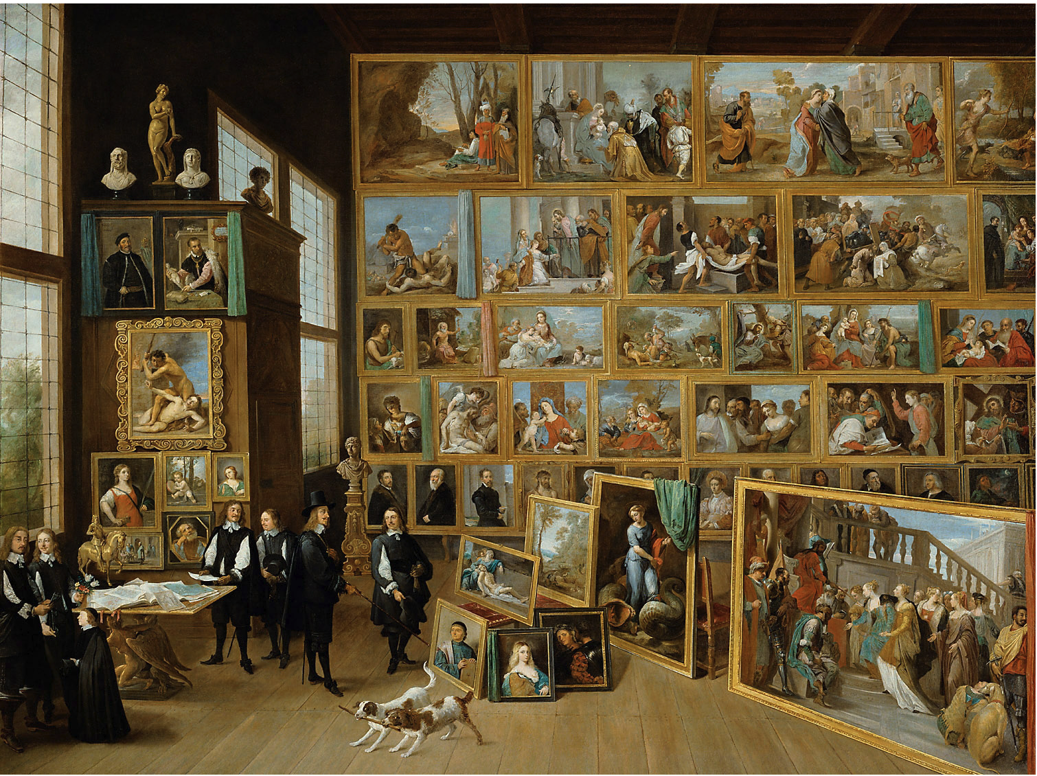 Before moving to Vienna in 1659, Archduke Leopold Wilhelm formed his art collection in Brussels, where Teniers painted views of the most prized possessions in Leopold