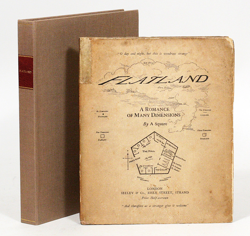 The first edition of Flatland in its original printed wrappers.