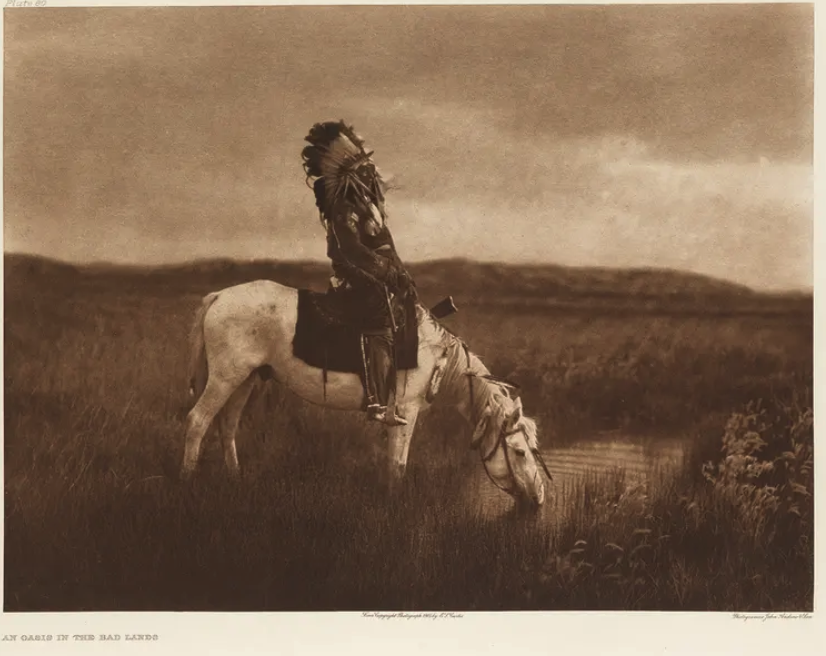 Edward Curtis, An Oasis in the Bad Lands.