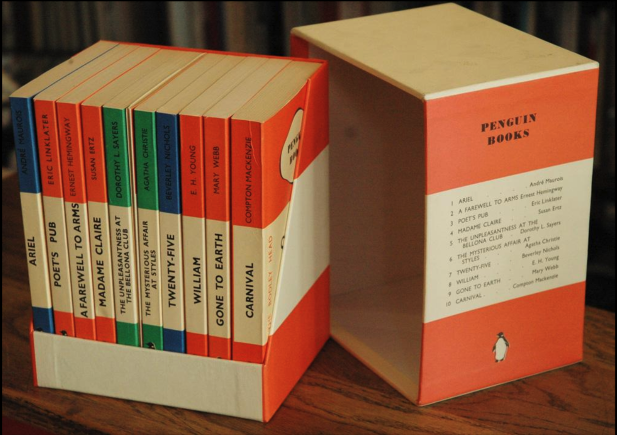 Reproductions of the first ten Penguin Books, republished in facsimile.