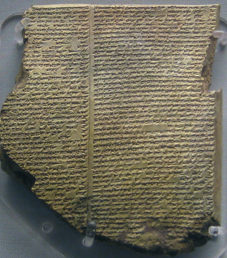 
Neo-Assyrian clay tablet. Epic of Gilgamesh, Tablet 11: Story of the Flood. Known as the "Flood Tablet". From the Library of Ashurbanipal, 7th century BCE. British Museum.



 

