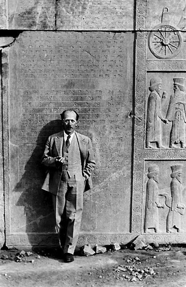 Ernst Emil Herzfeld at Perspolis, Iran.