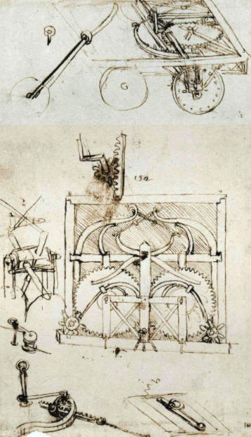 The original drawing of Leonardo