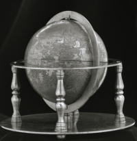 The Lenox globe, cast from the ostrich egg globe. New York Public Library.