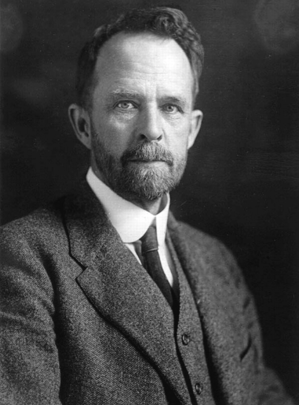Thomas Hunt Morgan in 1920. Photo by A. F Huettner. MBL Archives.