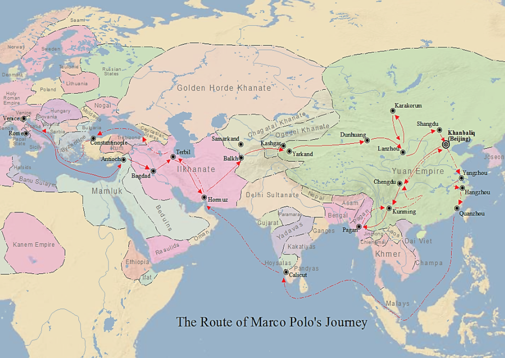 Map of Marco Polo