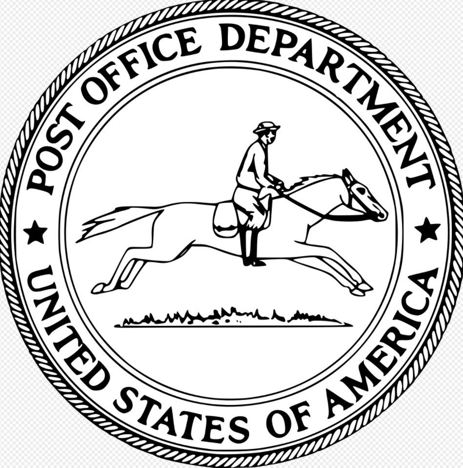 Logo of the U.S. Post Office Department until it was disbanded and restructured as the U.S. Postal Service in 1971.