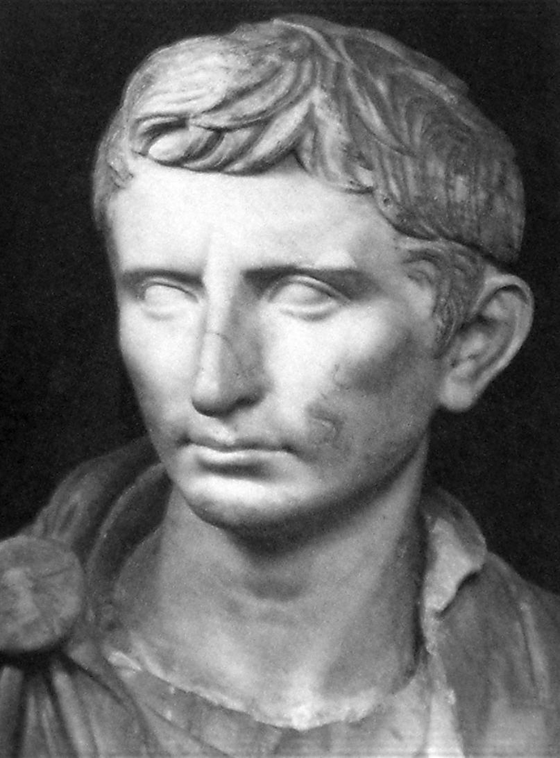 A reconstructed statue of Augustus as a younger Octavian, circa 30 BCE