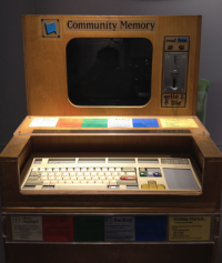 Community Memory terminal preserved at the Computer History Museum, Mountain View.