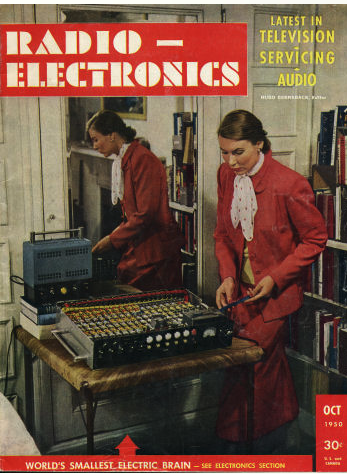 The cover of Radio-Electronics magazine for October 1950 featured Simon as the "World's Smallest Electronic Brain."