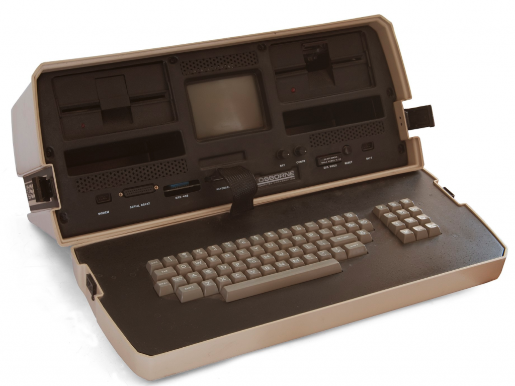 Photo of Osborne 1 portable computer.