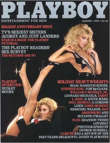 Cover of the issue of Playboy in which Stephen King's story, "The Word Processor," first appeared.
