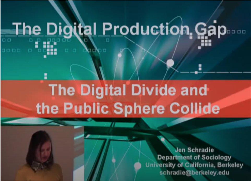 Screenshot of opening screen of the Digital Production Gap