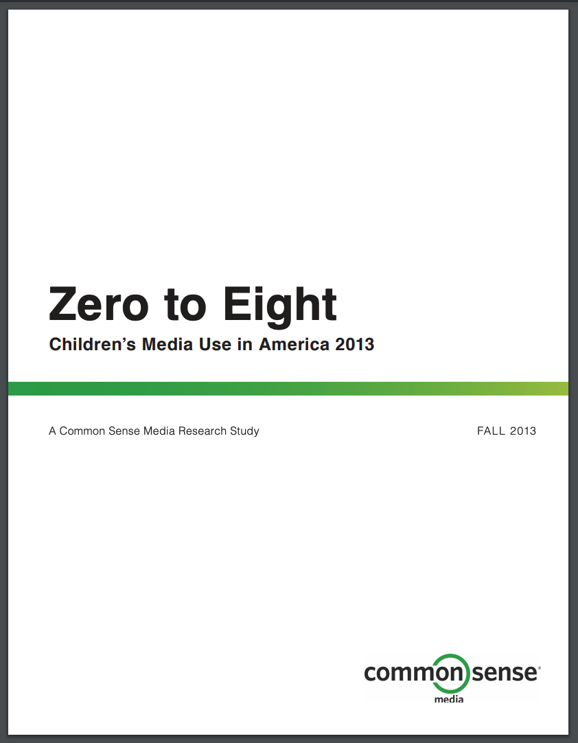 Zero to Eight: Children's Media Use