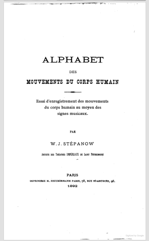 Stepanow title page
