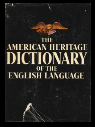 dust jacket of the American Heritage Dictionary