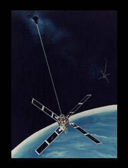 Artist's rendering of the TRANSIT or NAVSAT Satellite Navigation Satellite