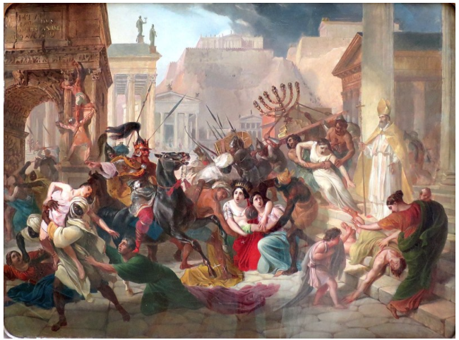 Gaiseric Sacking Rome, a painting by Karl Briullov (1833–1836).
