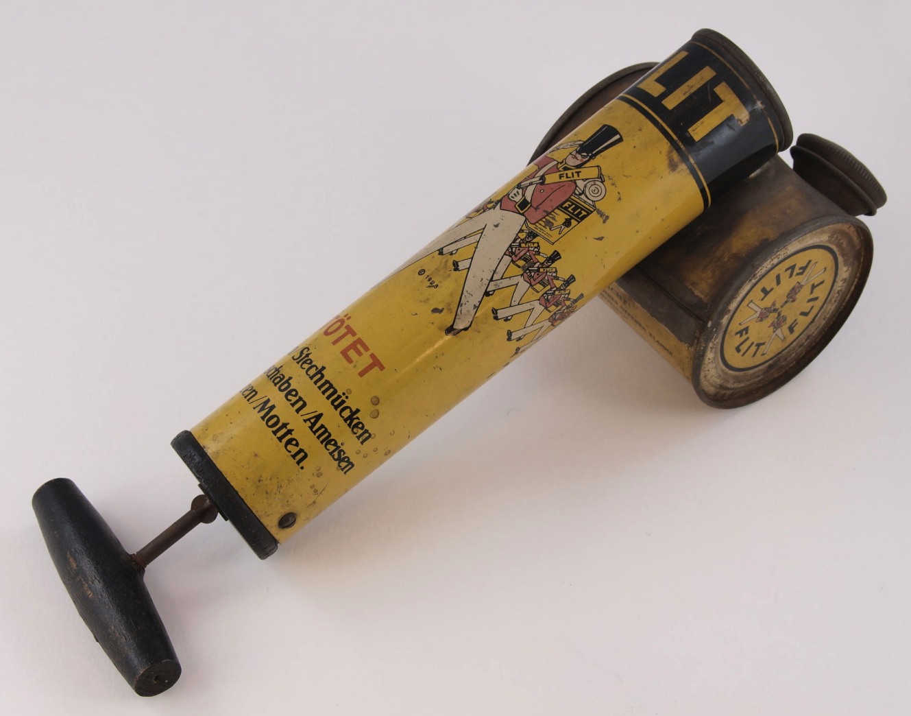 Flit gun of the type used to pump DDT powder before it was banned.