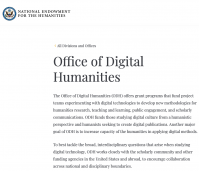 Description of the Office of Digital Humanities