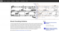 Screenshot of Music Encoding Initiatve Website