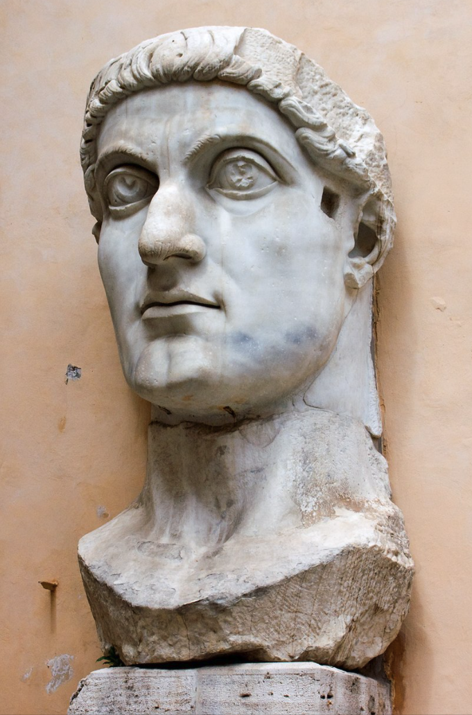 Colassal head of Constantine. Capitoline Museum, Rome
