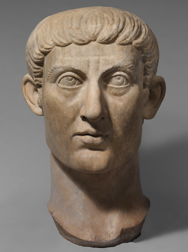 Marble portrait head of the Emperor Constantine I. ca. 325–370 CE