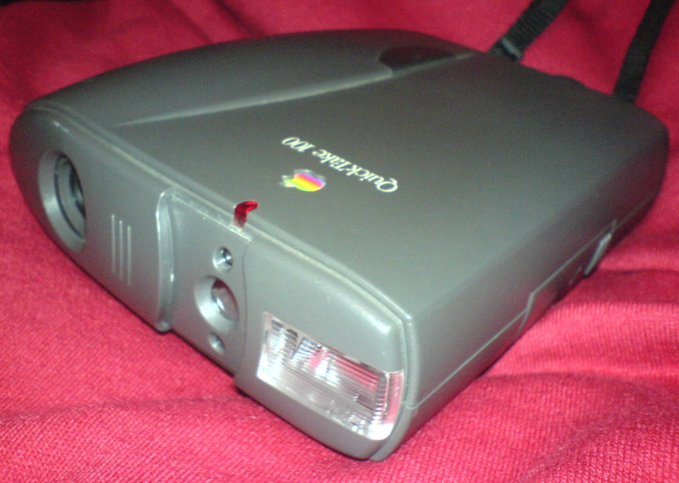 The Apple QuickTake 100, manufactured for Apple by Kodak.