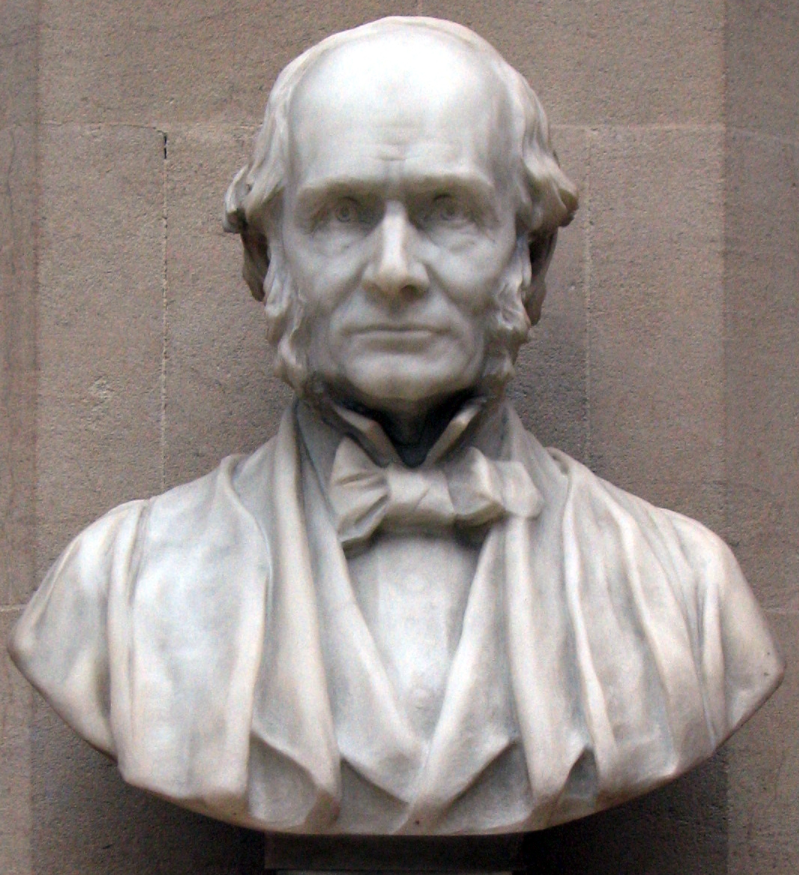 Bust of Joseph Prestwich on display in the Oxford University Museum.