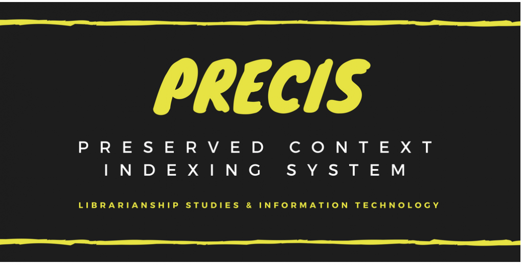 PRECIS indexing system logo