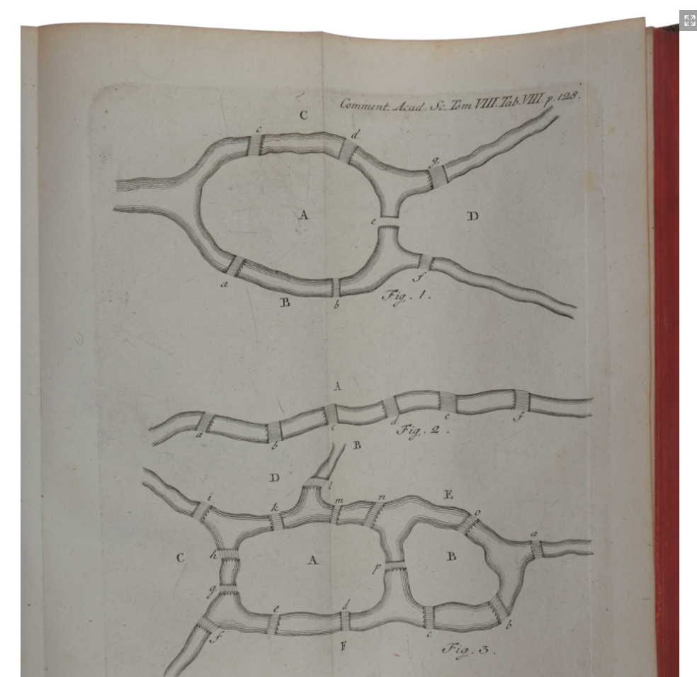 The illustration for Euler's paper.